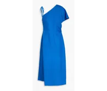 Claudie Pierlot Draped canvas midi dress - Blue Blue