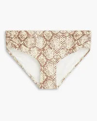 Melissa Odabash Belair snake-print mid-rise bikini briefs - Animal print Animal