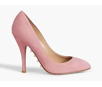 Valentino Garavani Rockstud suede pumps - Pink Pink