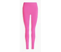 Stretch-piquè leggings - Pink