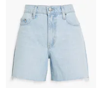 Quinn distressed denim shorts - Blue