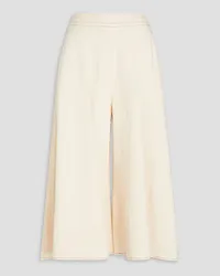 palmer//harding Cropped high-rise wide-leg jeans - White White