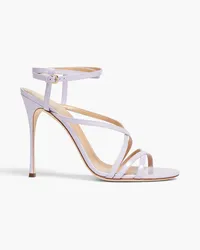 Sergio Rossi Bon Ton patent-leather sandals - Purple Purple