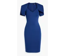 Ruffled scuba dress - Blue