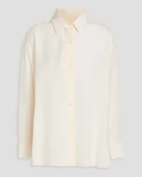 Nili Lotan Julien silk crepe de chine shirt - White White