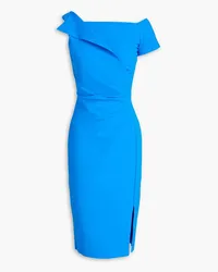 Chiara Boni Affie gathered scuba dress - Blue Blue