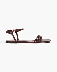 Gianvito Rossi Lena 05 leather sandals - Burgundy Burgundy