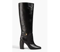 Banana Heel 100 leather knee boots - Black