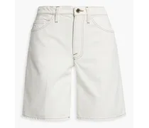 Le Italien Bermuda denim shorts - White