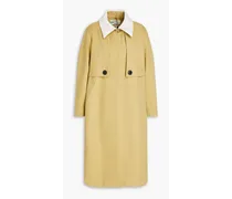 Cotton-twill trench coat - Green