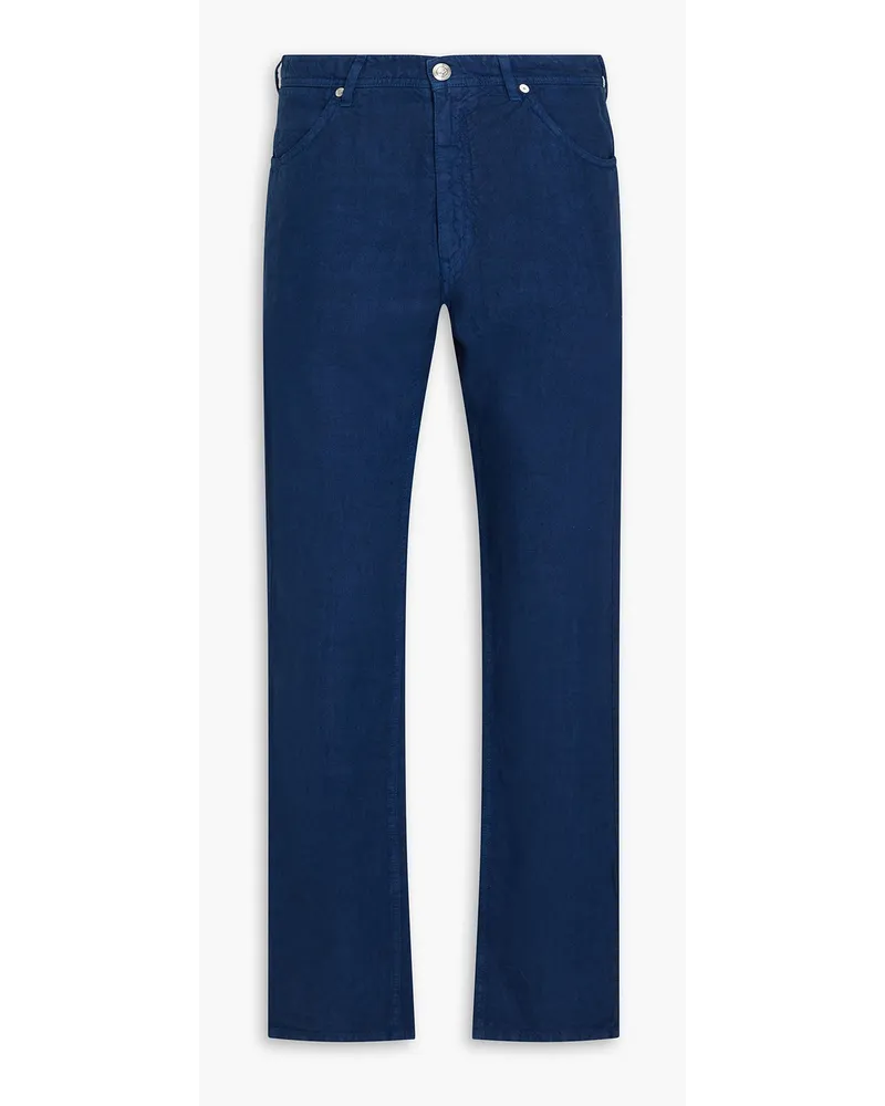 120% Lino Linen pants - Blue Blue