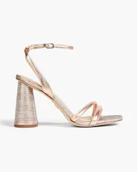 Sam Edelman Kia metallic lizard-effect leather sandals - Metallic Metallic