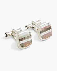 Montblanc Stainless steel mother-of-pearl cufflinks - Metallic Metallic