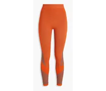 Jacquard leggings - Orange
