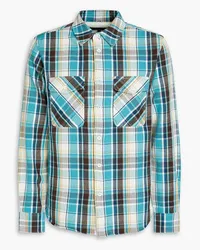 Rag & Bone Jack checked cotton-flannel shirt - Blue Blue