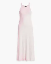 ATM Dégradé slub cotton-jersey midi dress - Pink Pink