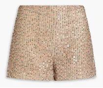 Embellished tulle shorts - Neutral