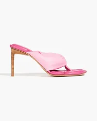 Jacquemus Nocio padded leather sandals - Pink Pink