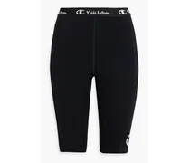 Printed stretch shorts - Black
