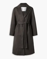 Proenza Schouler Melton belted wool-blend felt coat - Brown Brown