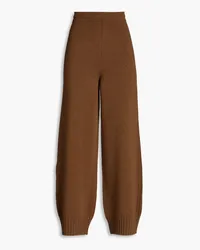 Gentryportofino Wool and cashmere-blend tapered pants - Brown Brown