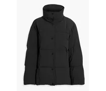 Sally oversized quilted shell down jacket - Black