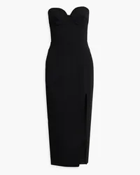 NICHOLAS Sabi strapless crepe midi dress - Black Black