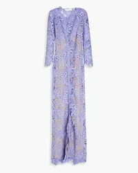 Oscar de la Renta Guipure lace gown - Purple Purple