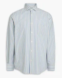 Frescobol Carioca Emilio striped cotton shirt - Blue Blue