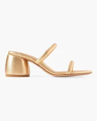 Gianvito Rossi 60 metallic leather mules - Metallic Metallic