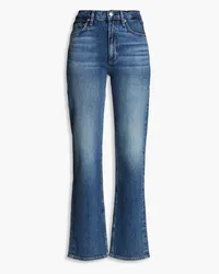 Rag & Bone Harlow faded high-rise straight-leg jeans - Blue Blue