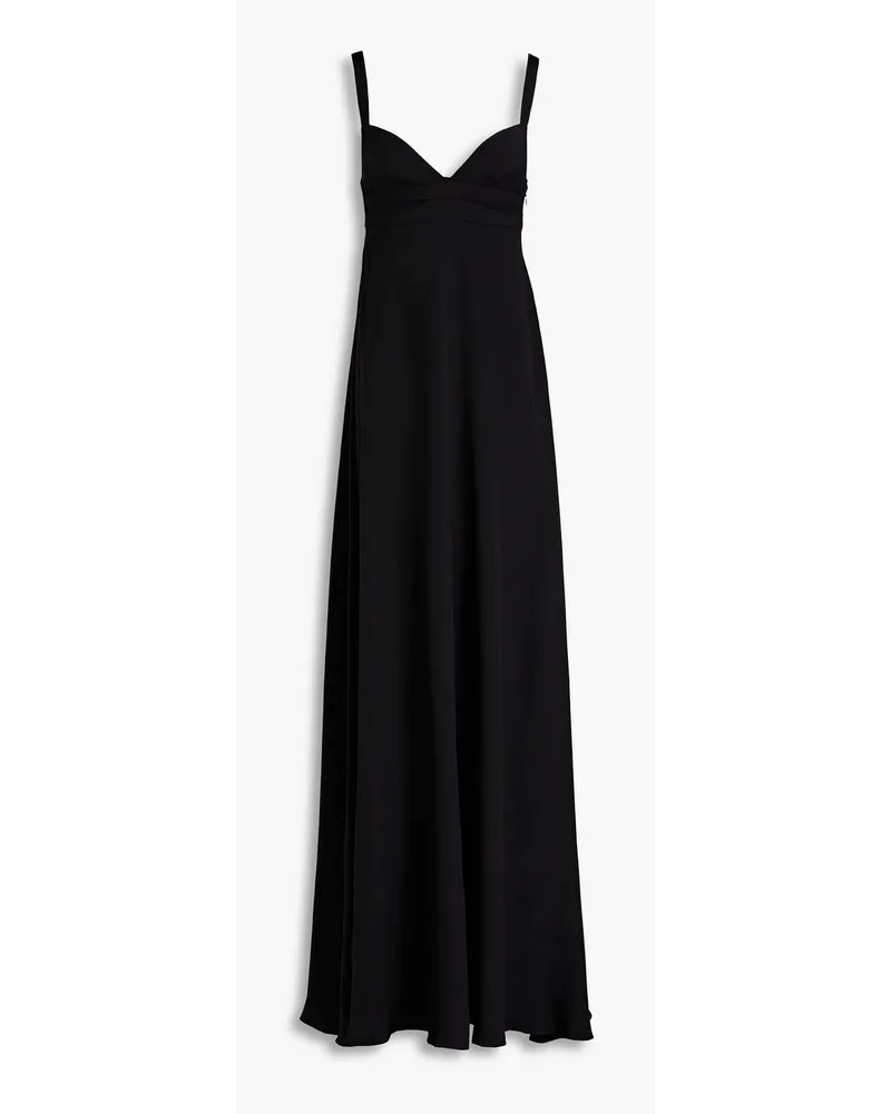 Valentino Garavani Cutout silk-crepe gown - Black Black