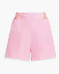 Aje. Linen-blend shorts - Pink Pink