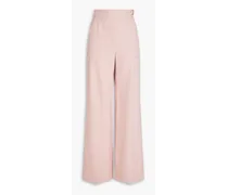 Twill wide-leg pants - Pink