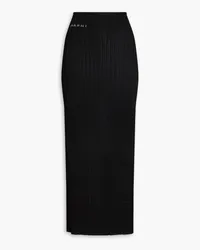 Marni Ribbed-knit maxi skirt - Black Black