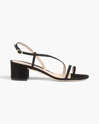 Stuart Weitzman Soiree Sleek 50 suede sandals - Black Black