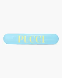 Emilio Pucci Logo-print acrylic hair clip - Blue Blue