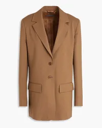 Alberta Ferretti Wool-blend twill blazer - Brown Brown