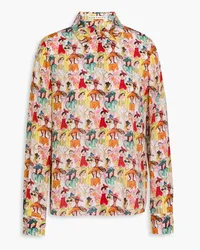 Alice + Olivia Alice Olivia - Printed silk crepe de chine shirt - Multicolor Multicolor