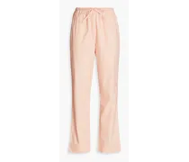 Reese cotton-poplin pajama pants - Pink