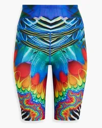 Camilla Printed stretch cycling shorts - Multicolor Multicolor