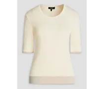 Cotton-blend sweater - White