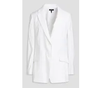 Charles linen-blend blazer - White