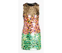 Alice Olivia - Clyde sequined crepe mini dress - Multicolor