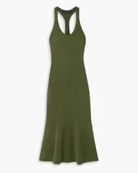 Brandon Maxwell Stretch-knit midi dress - Green Green