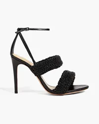 Alexandre Birman Alessia 100 woven leather sandals - Black Black