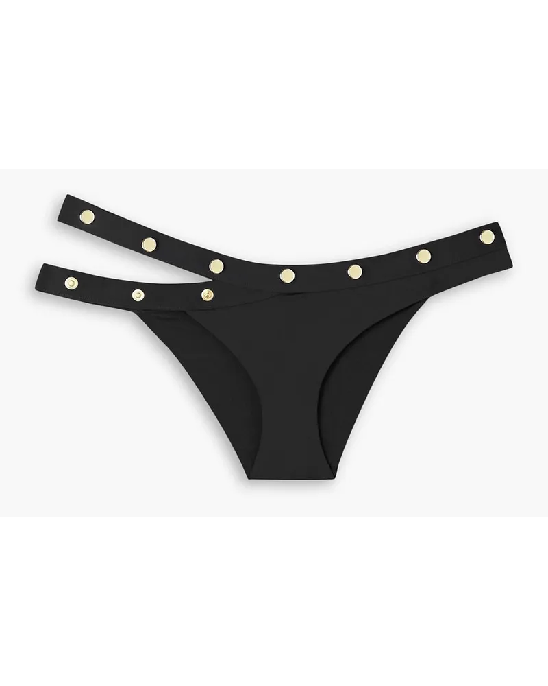 Agent Provocateur Donia cutout embellished bikini briefs - Black Black