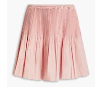Plissé taffeta mini skirt - Pink