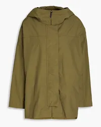 Karl Donoghue Oversized cotton-blend poplin hooded parka - Green Green