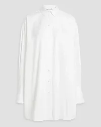 Oscar de la Renta Oversized cotton-poplin shirt - White White